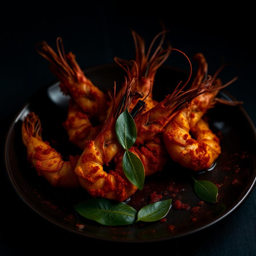 Prawns fried with Mix Pro masala